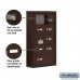 Salsbury Cell Phone Storage Locker - with Front Access Panel - 5 Door High Unit (5 Inch Deep Compartments) - 8 A Doors (7 usable) and 1 B Door - Bronze - Surface Mounted - Master Keyed Locks
